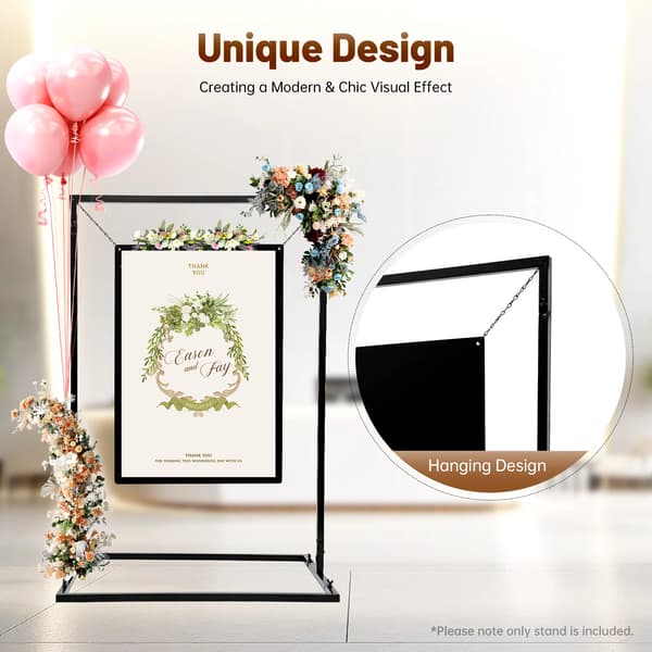 Bröllopsskyltställ, 75*50*110cm Mått, Elegant Design