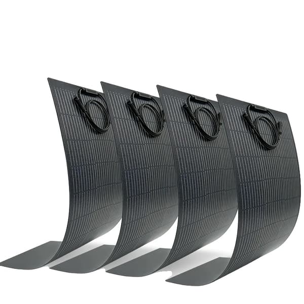 Solpanel, Flexibel Design, Vattentålig Prestanda,Flexibel 4PCS 100W