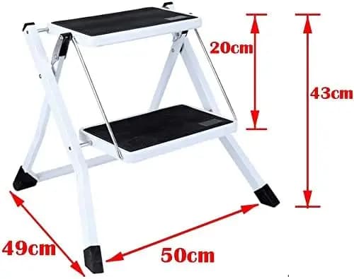Stegpall, Kompakt Fällbar Design, Antislip Säkerhetsfunktioner,2 steg（mini）