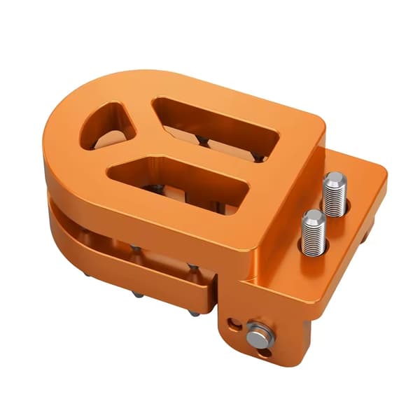 Fotpinneset, Hållbar Aluminium, Förbättrat Grepp, Pad Orange
