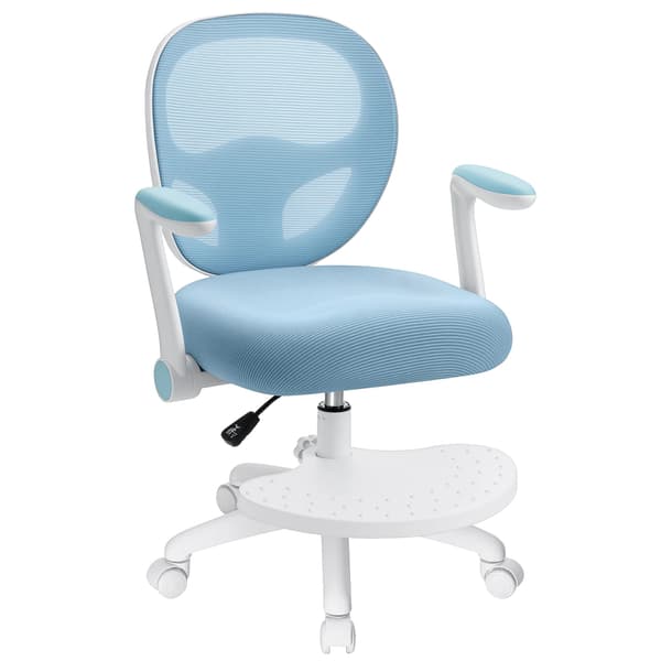 Børneskrivebordsstol, Ergonomisk Design, Justerbar Højde,Blå