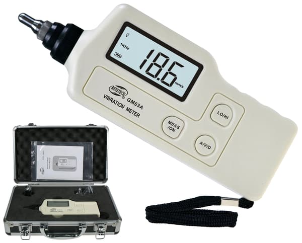 Vibrationsmätare, Kompakt Design, Hög Känslighet,VIT