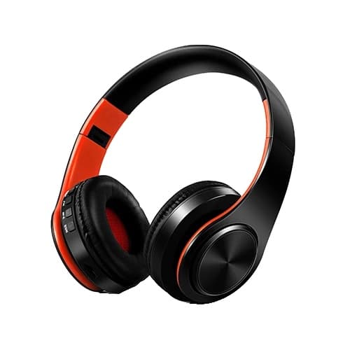 Headset, Trådløs Forbindelse, Lang Batterilevetid,Sort Orange