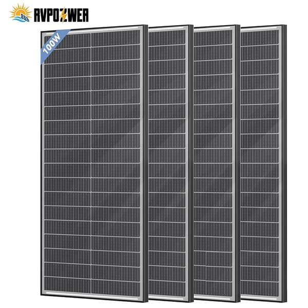 Solpanel, Hög Effektivitet, Kompakt Design,100W 4Pcs