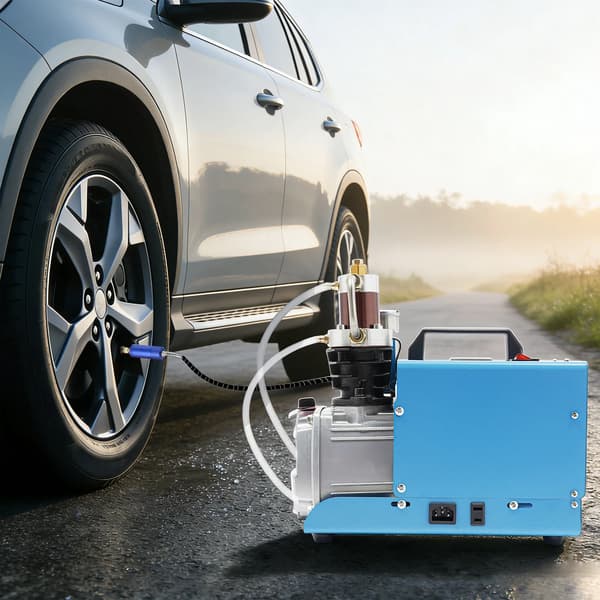 Højtryksluftkompressor, 1800W, 22L/min,EU, Blå