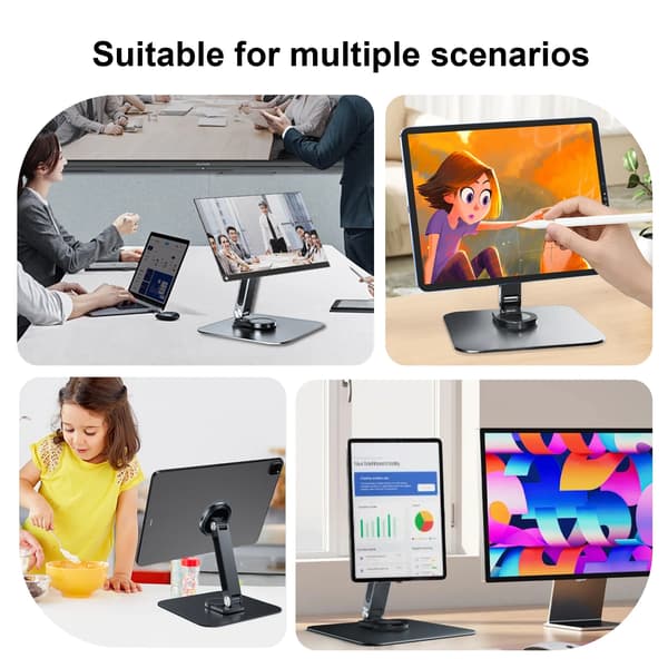 Stativ, 360° Rotation, Universel Kompatibilitet,sort