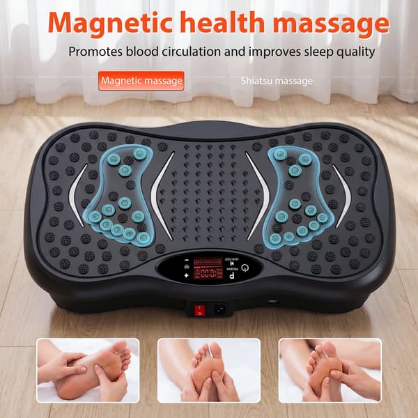 Vibrationsplade, 99 Intensitetsniveauer, Kompakt Design,HVID