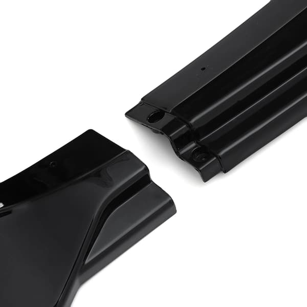 Front Bumper Splitter, ABS Plast, Enkel Installation, Svart