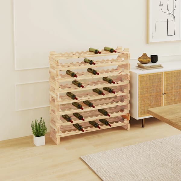 Vinkylare, 8-lagers design, rymmer 96 flaskor, Ljusgul