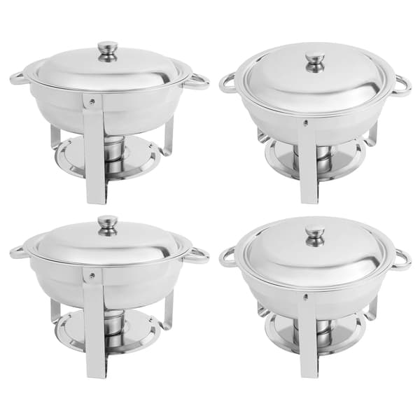 Chafing Dish, Rostfritt Stål, 4-delars Set,Silver