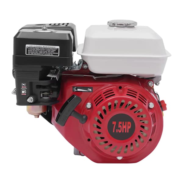 Gasmotor, luftkølet, 7,5HK,Rød