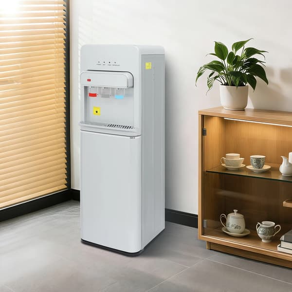 Vatten dispenser, bottenlastad, tre temperaturinställningar,Silver