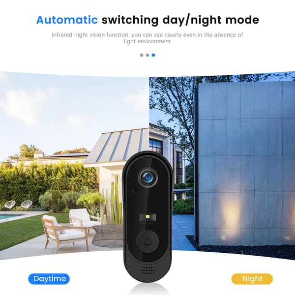 Audio Dørklokke, Nattesyn, To-vejs Intercom,Dørklokke