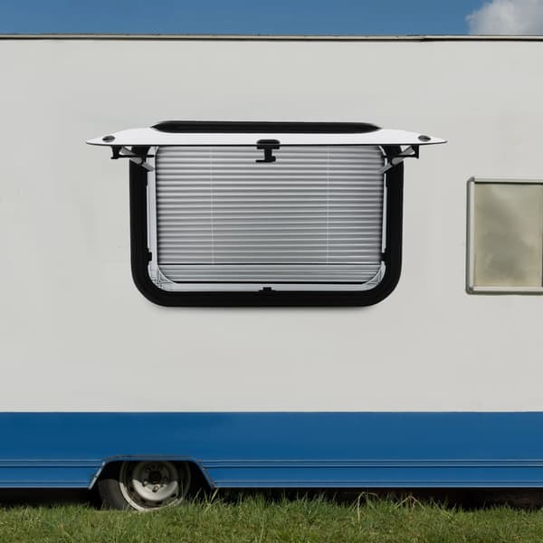 RV Skydedør, Forbedret Luftstrøm, Låseligt Design,HVID