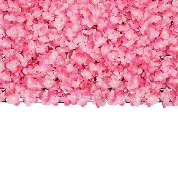 Konstgjorda Blomväggspaneler, Elegant Design, Hållbart Material,Rosa