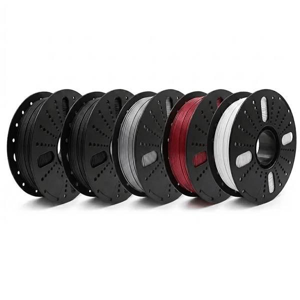 3D-printer filament, 1,75 mm diameter, miljøvenligt materiale,Sort *2 + Hvid *1 + Grå *1