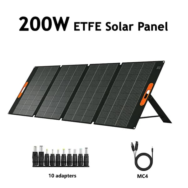 Solpanel, Bærbar, Vandtæt,SP200W-MC4