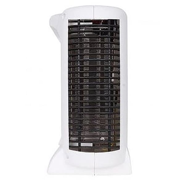 Elektrisk Varmer, Bærbart Design, Justerbar Termostat,EU, Hvid 2000W