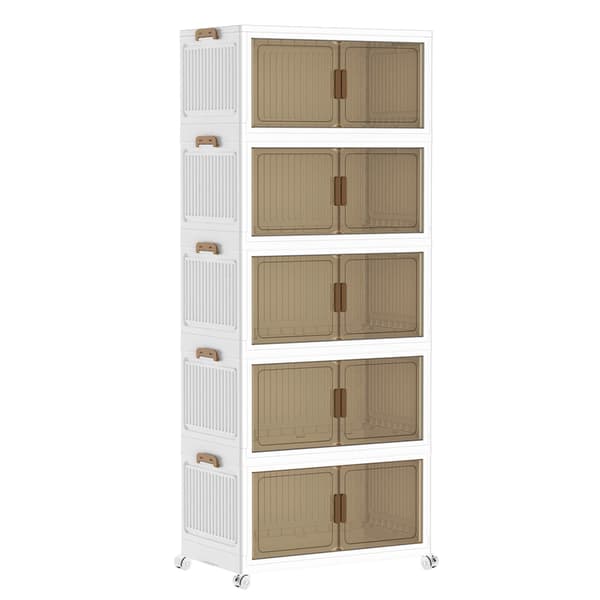 Opbevaringsboks, Foldbart Design, Holdbart Materiale,5 niveau