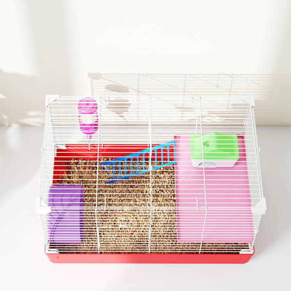 Hamsterbur, Multi-niveau Design, Komplet Tilbehørssæt,MULTI