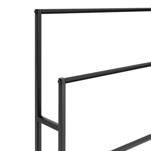 Håndklædeholder, 3-lags design, robust konstruktion,sort