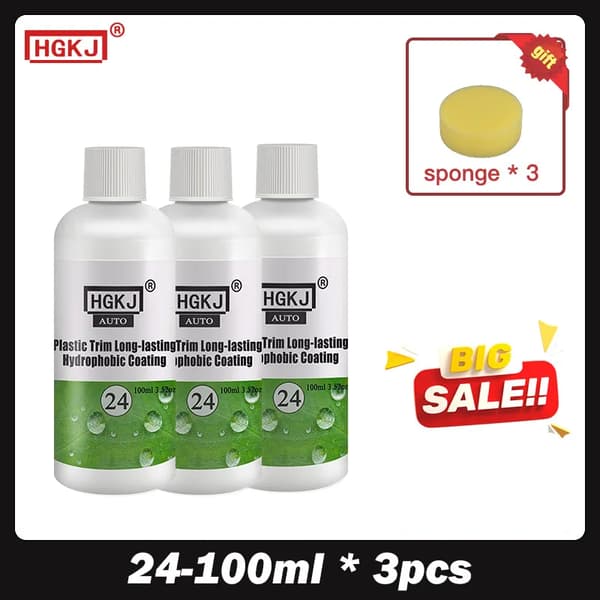 Plaståterställning, Hållbart UV-skydd, Enkel Applicering,24-100ml x 3st