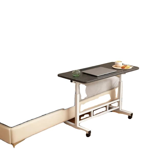 Justerbart Højde Skrivebord, 180° Tipping Overflade, Mobil Design,sort
