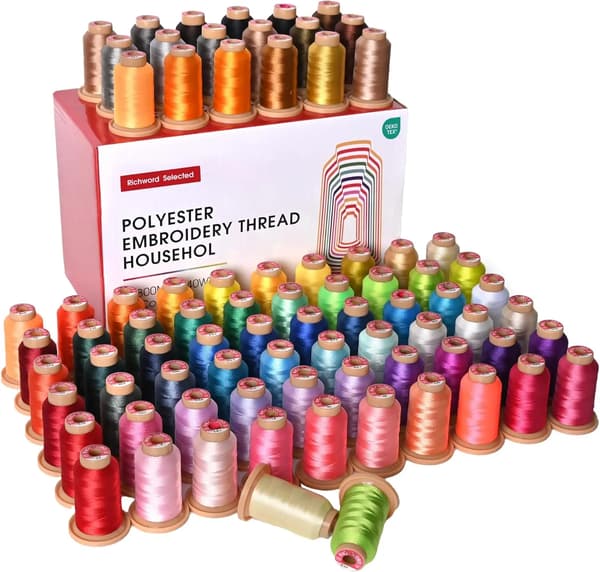 Broderigarn, 100 färger, hög hållbarhet,80Pcs