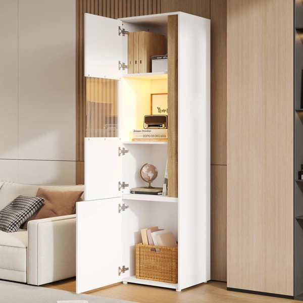 Förvaringsutställning, Modern Design, Mångsidig Användning,vit