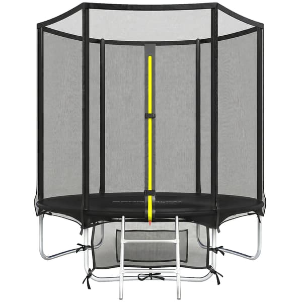 Trampolin, Sikkerhedsnet, Belastningsevne 80 kg,sort