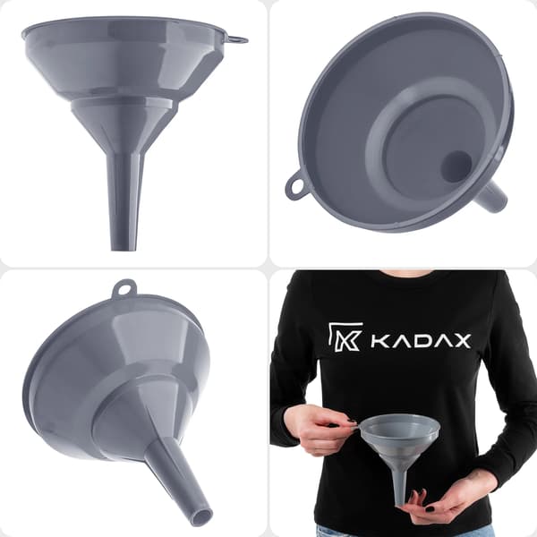 Tratt, Hållbar polypropen, 12 cm diameter, Lämplig för flaskor och burkar, Lättviktsdesign, Tål diskmaskin