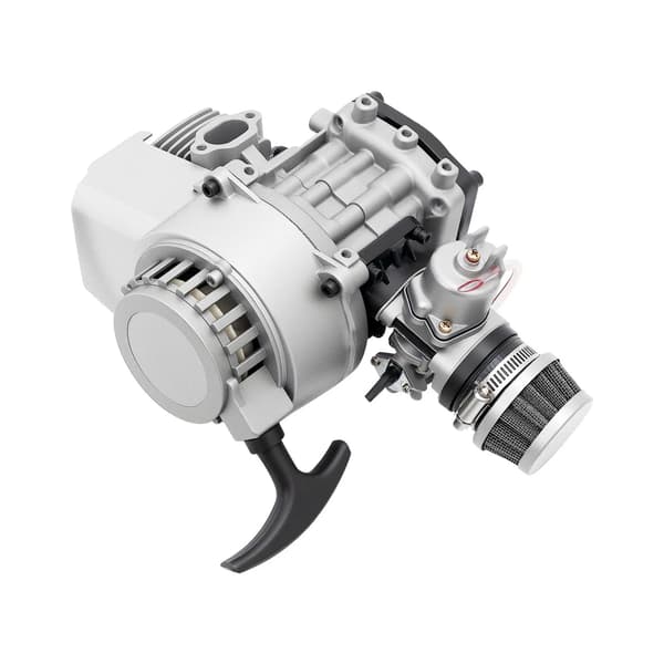 Motor, 49cc 2 Takts, Trækstart,sort