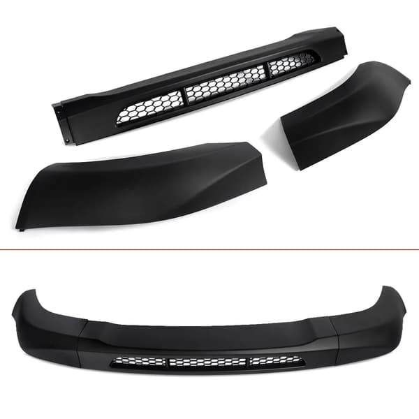 Front Bumper Splitter, ABS Plast, Længde 97,5 cm, Bredde 33 cm, Højde 12,5 cm, Passer til kompakt bilmodel 1998-2003