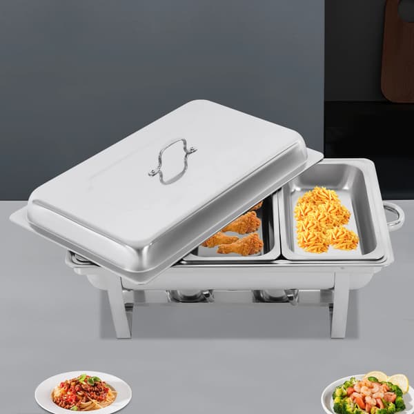 Hot Pot-set, Fällbar Design, Tre Fack,Ljusgrå