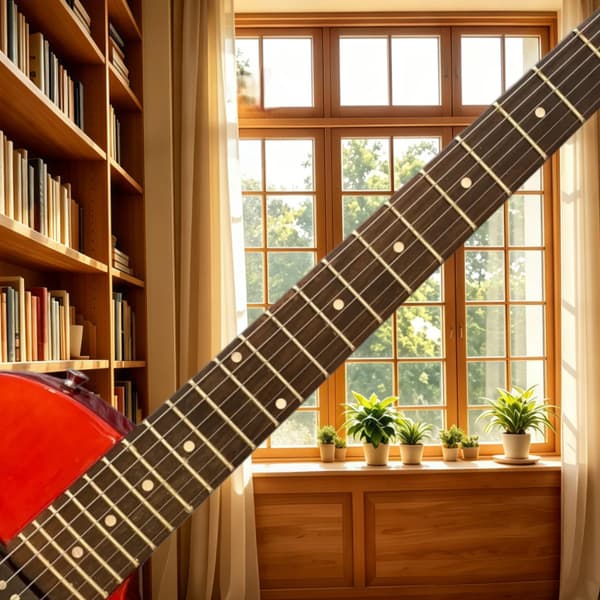 Rock Guitar, Mahogni Krop, HH Pickups,Rød