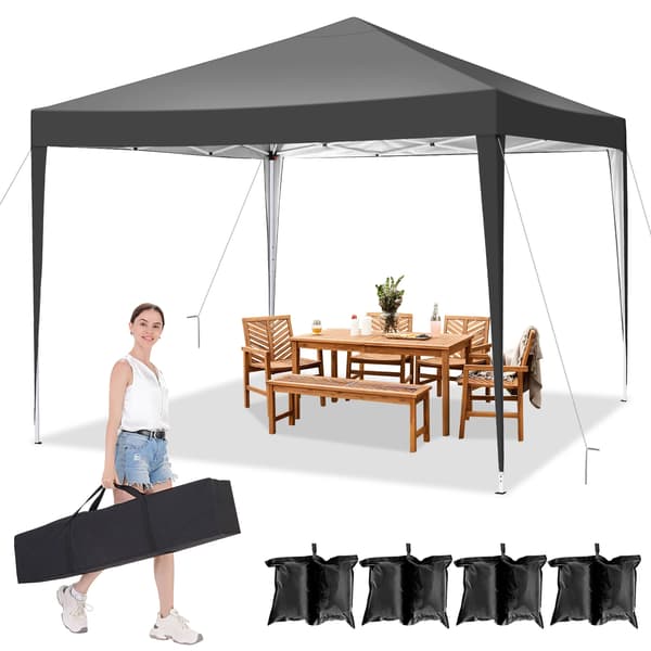 Gazebo, Nem Opsætning, Vejrbestandig,sort