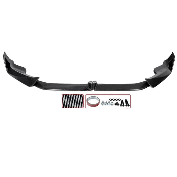 Front Bumper Splitter, ABS Plast, Nem Installation,Kulfiberlook