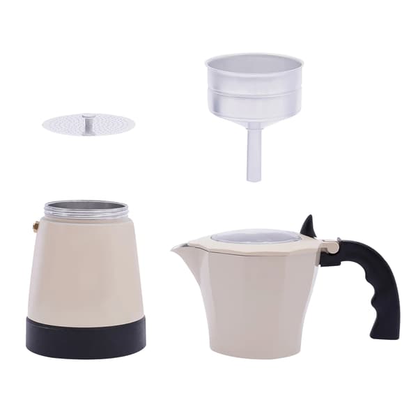 Espresso Kaffemaskin, Antidroppmunstycke, Användarvänlig Design,Krämvit