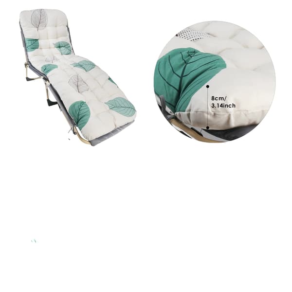 Solseng Pude, Ekstra Tykk, Ergonomisk Design,grøn