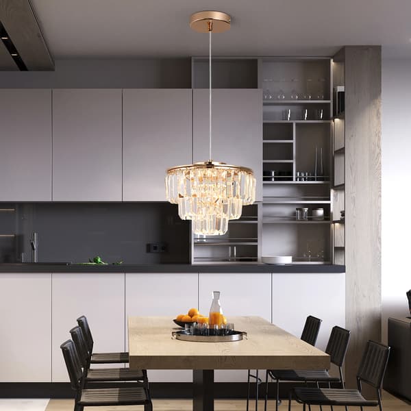 Krona, Elegant Design, Mångsidig Belysning,J25-P-SS, Föränderlig