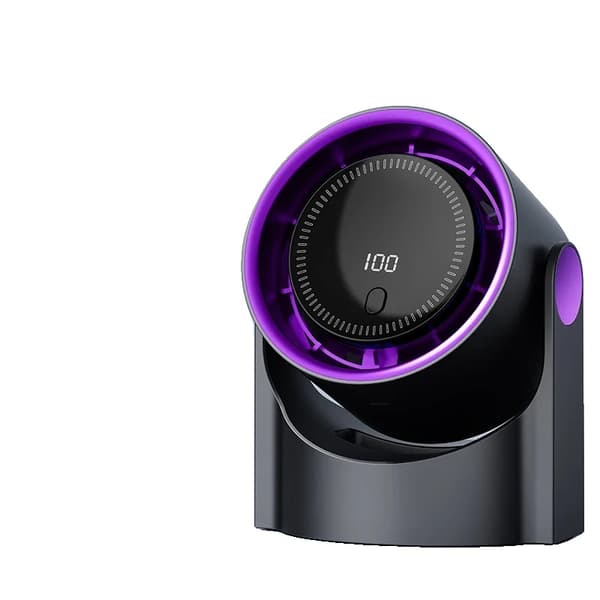 Elektrisk Blæser, 100 Hastighedsindstillinger, Bladeless Design,Grå
