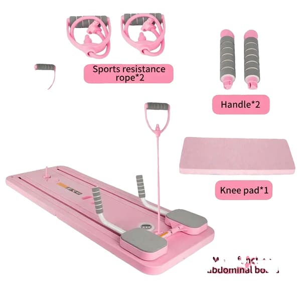 Pilatesbräda, Automatisk Återhoppsteknik, Mångsidig Träningspass,Rosa
