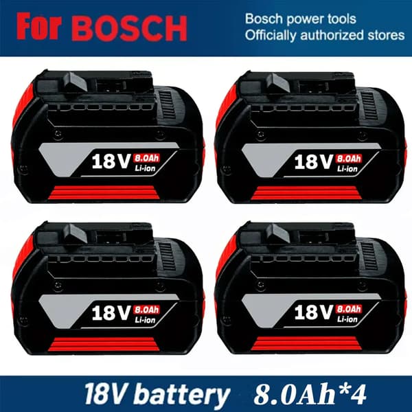 Batteri, 18V, 8.0Ah kapacitet,8.0AH 4PCS