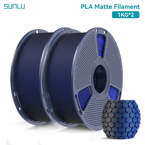 3D-printer filament, mat finish, høj dimensionel nøjagtighed,Sort-Blå