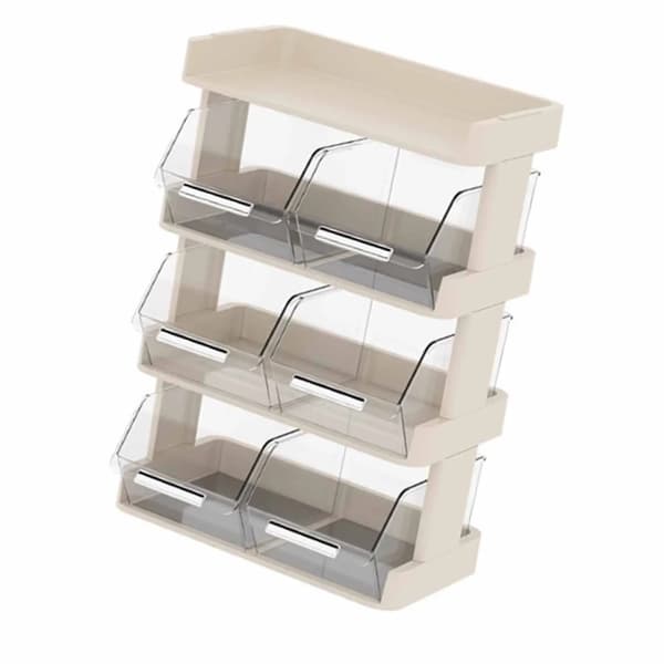 Teebag Organizer, Multilagsopbevaring, Kompakt Skrivebordsløsning,Som billede