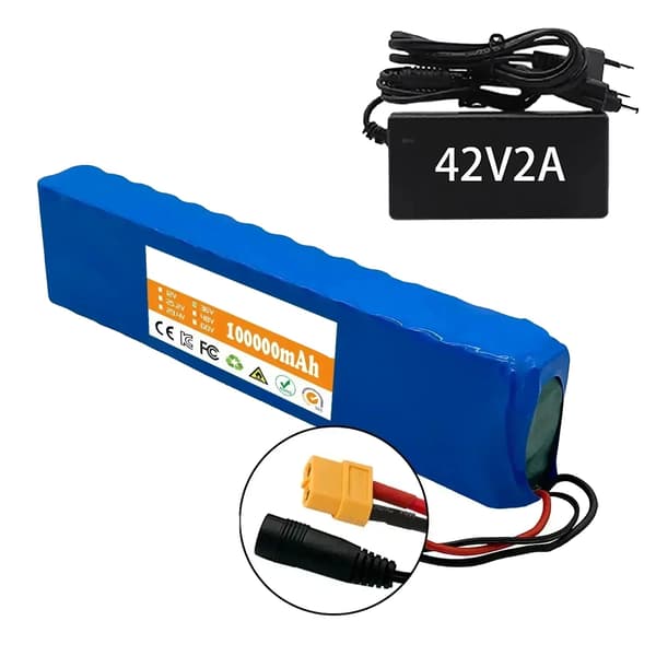 Litiumjonbatteripack, 100000mAh kapacitet, Smart BMS-skydd,10s3p-XT60-DC
