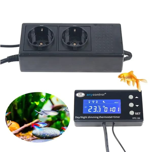 Temperaturregulator, Precis Övervakning, Enkel Drift,svart