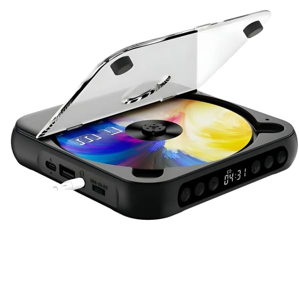 CD-soitin, Bluetooth-yhteys, kannettava muoto,musta