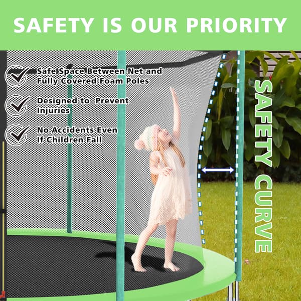Trampolin, Sikkerhedsnet, Høj Vægtkapacitet,A