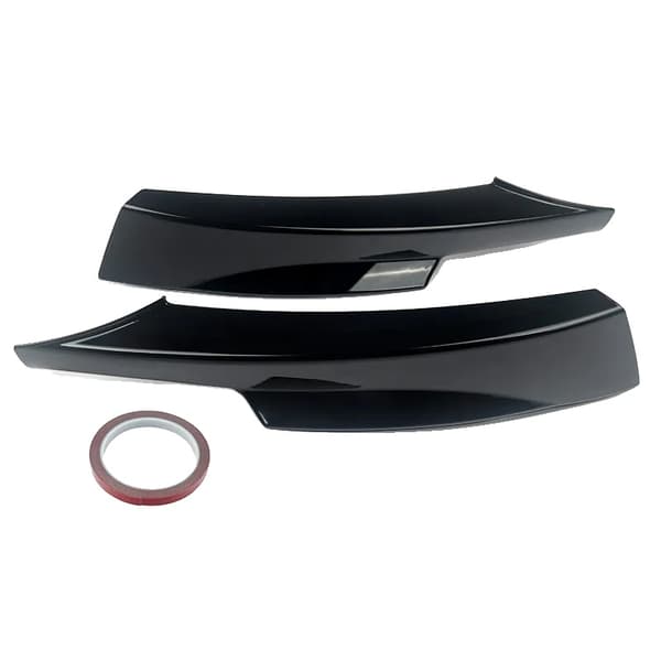 Framsplitter Lip, Kompatibel med E90 E91, Glansig Svart ABS,Glansig svart